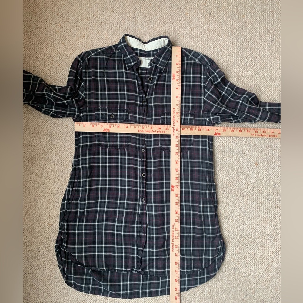 Rag And Bone Oversized Plaid Button Down Tunic To… - image 5